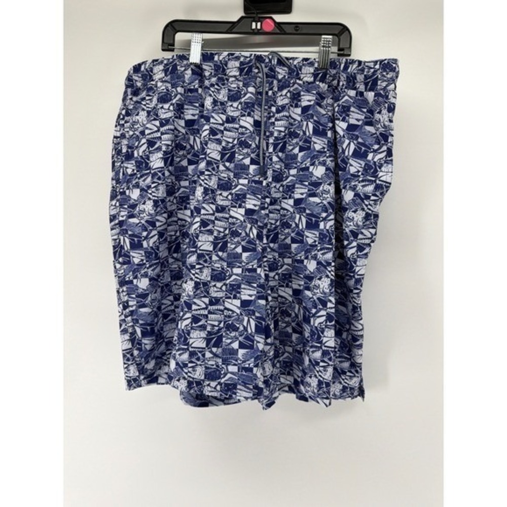 Peter Millar Seaside Mens XL Swim Trunks Blue Fish NWT Koozie
